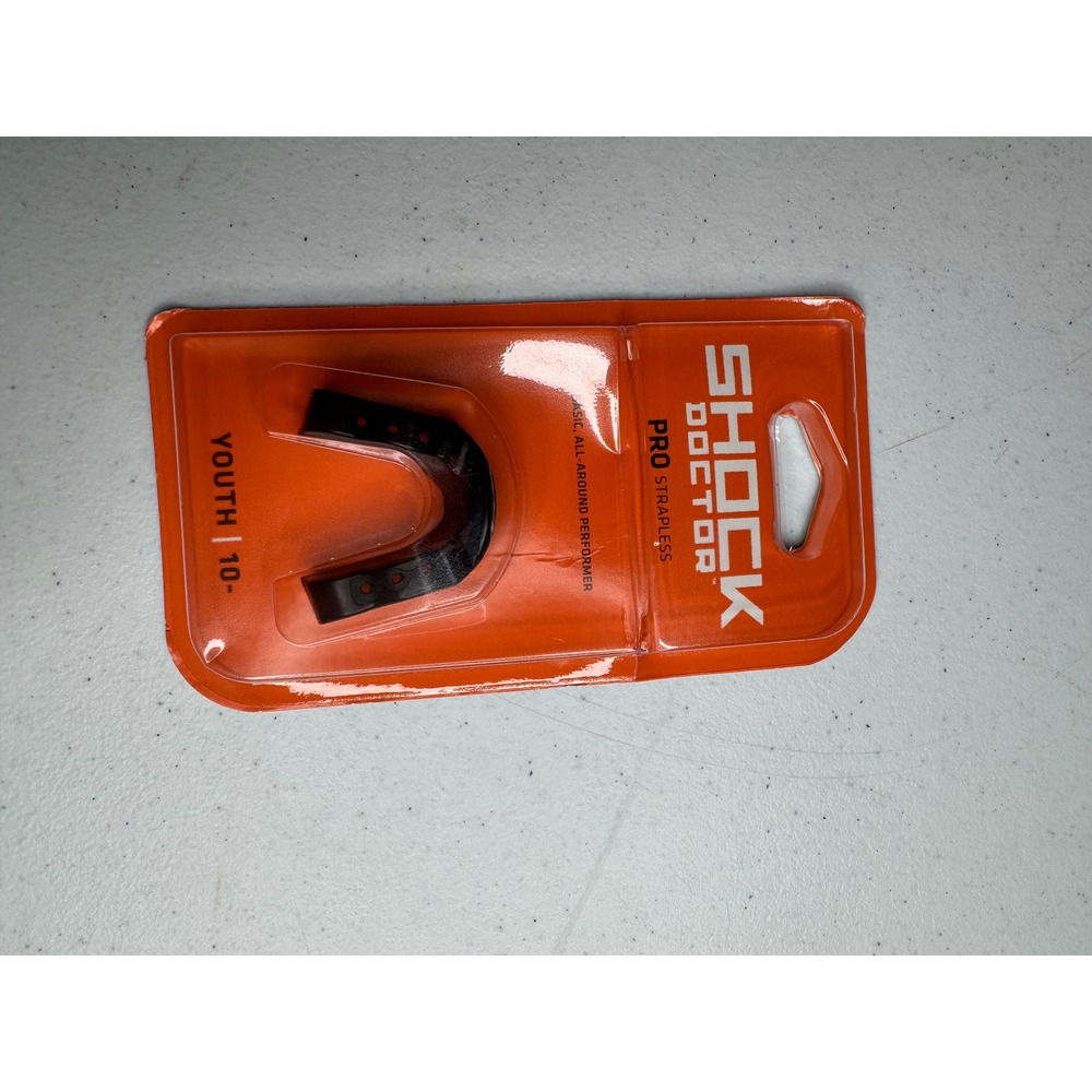 Shock Doctor Pro Strapless Mouthguard Youth 10-‎ Black 5100Y New